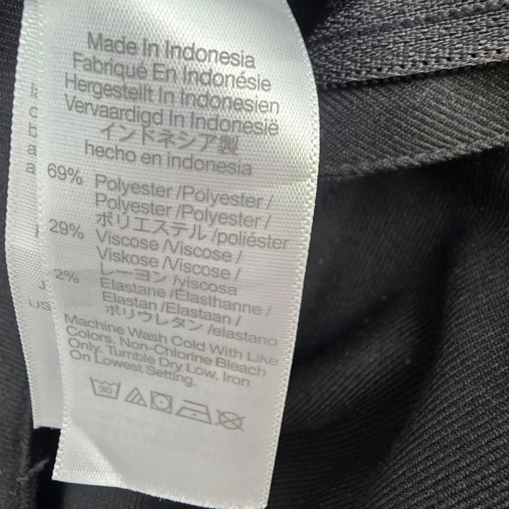 MADEWELL THE HARLOW SUPERWIDE LEG TROUSER PANTS WOMENS SIZE 4 TALL BLACK PLEATED - Picture 14 of 16